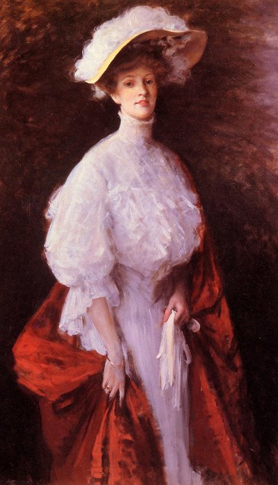 Porträt von Miss Frances von William Merritt Chase